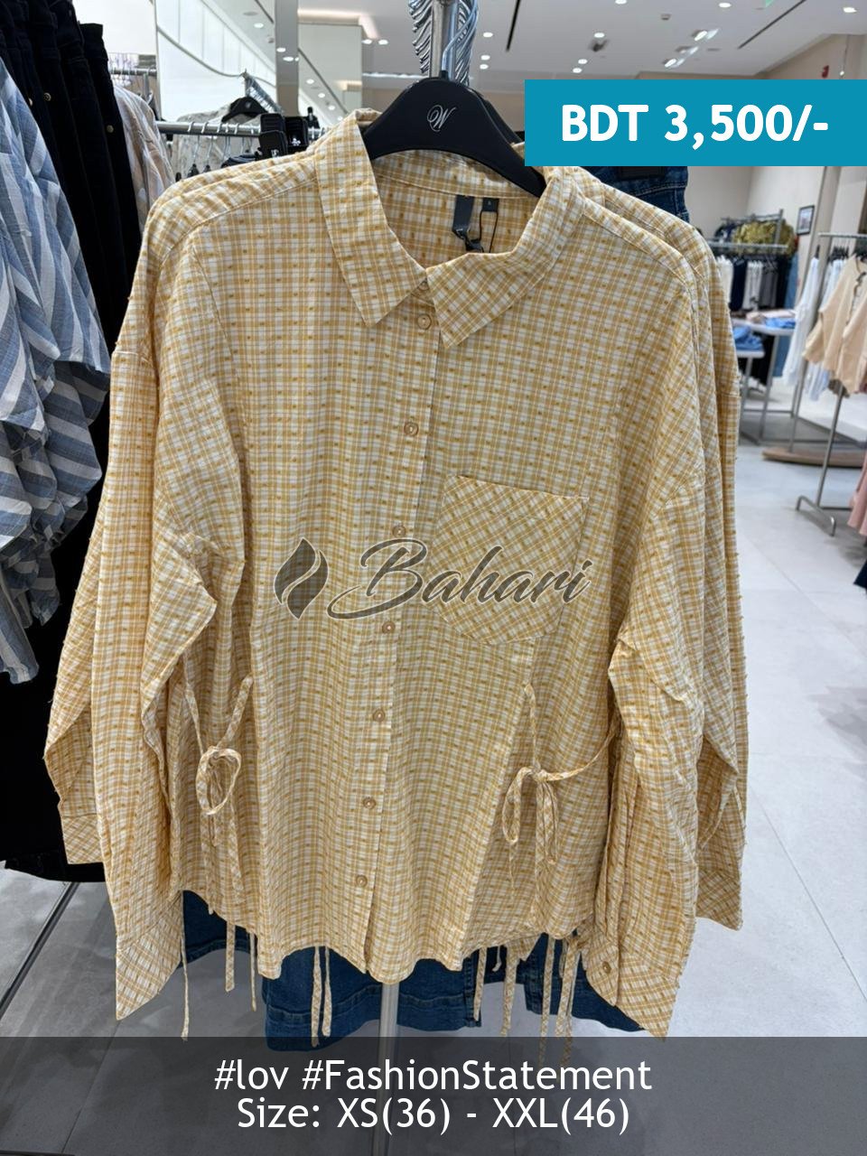 yellow blouse