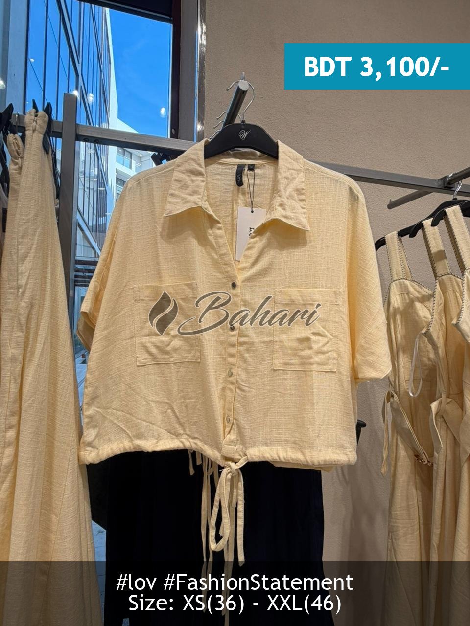 yellow blouse