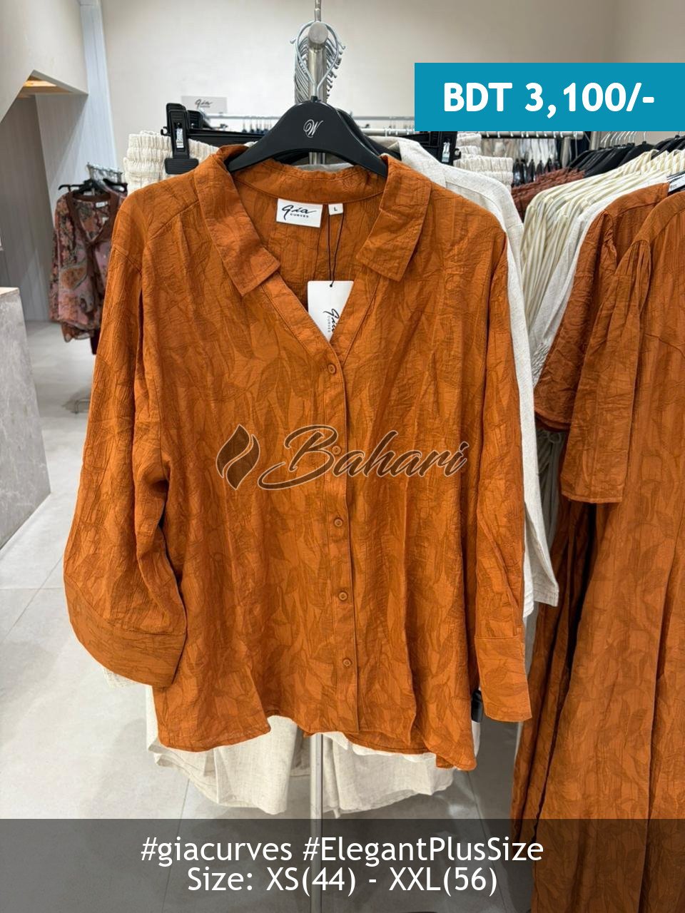 rust blouse